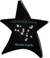 Black Moving Star Paperweight 3/8" Acrylic (4 1/2" x 5"). Full Colour Imprint